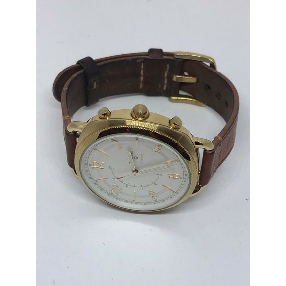Fossil Q FTW1201 Womens Brown Leather Analog Silve - Picture 7 of 9
